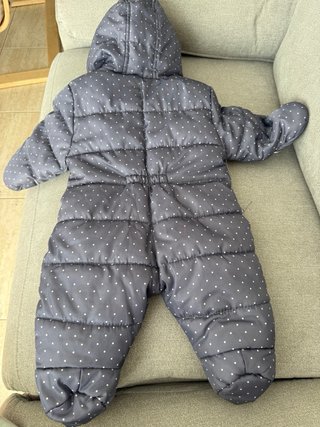 Mono de nieve infantil con lunares Talla 3/6 meses