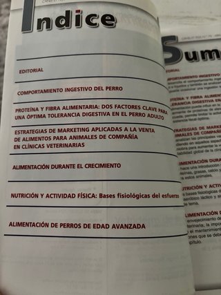 Revista veterinaria sobre nutrición
