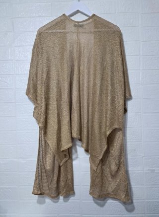 Chal tunica dorada mujer talla única