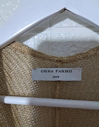Chal tunica dorada mujer talla única