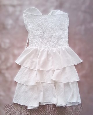Mini abito Boho Chic bianco