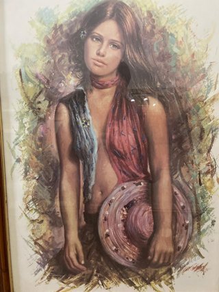Quadro Donna Salvatore Ciarru con Certificato