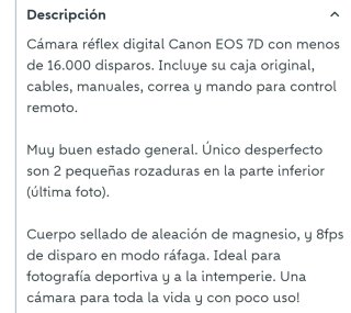 Canon EOS 7D Cámara