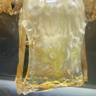 Lámpara de techo cristal grueso artesanal