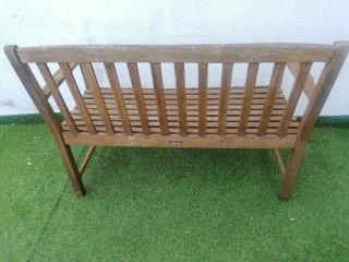 Conjunto muebles madera maciza para exterior