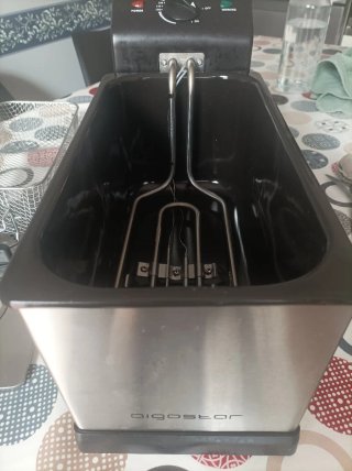 Freidora de aceite acero inoxidable
