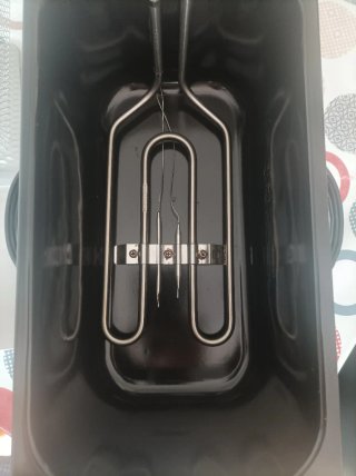 Freidora de aceite acero inoxidable