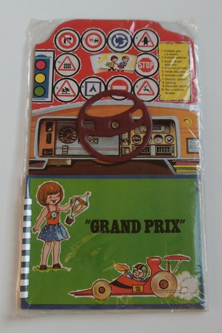 Antiguo libro-juego educativo "Grand Prix" años 80