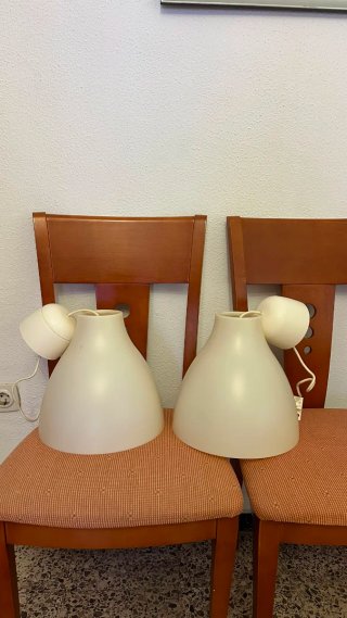 Lámparas de techo blancas Ikea (2 unidades)