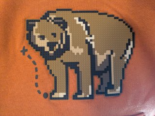 Sudadera niño Mayoral pixel art oso