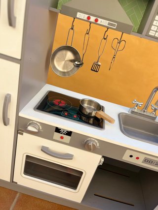 Cocinita Madera Grande + Accesorios