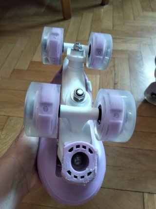 Patines 4 ruedas niña con luz talla 35-38