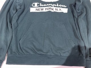 Champion sudadera capucha verde azulado New York