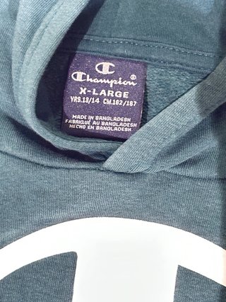 Champion sudadera capucha verde azulado New York