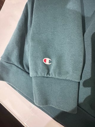 Champion sudadera capucha verde azulado New York