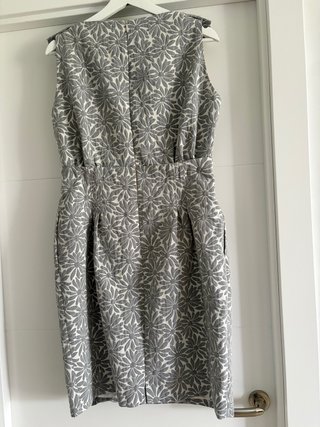 Vestido Purificación García floral gris T44