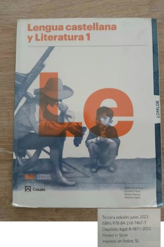 Lengua castellana y literatura 1, Le Bachillerato