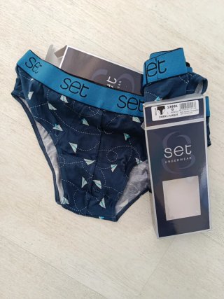 SET Slip Caballero Azul/Turquesa Talla L