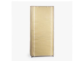 Armario de tela beige 70x46x158