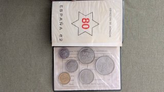 Colección monedas España 1980-1982