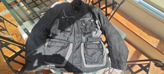 Chaqueta Moto Piton Hombre Negra/Gris