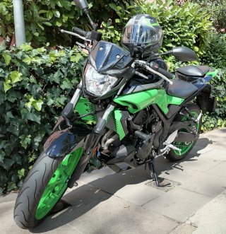 Yamaha MT03 Negra/Verde