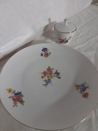 Porcellana Bavaria Vintage-Piatto Dolce e Zuccheri