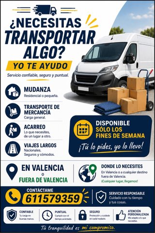 Mudanzas y Viajes, solo fines de semanas