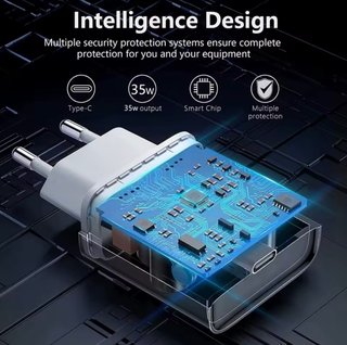 Cargador 35W USB-C para iPhone/Android