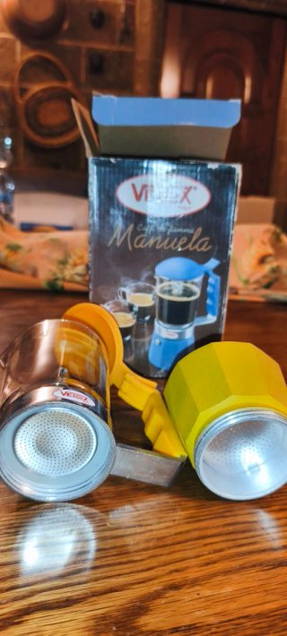 Caffettiera Velox Manuela 3 Tazze Gialla