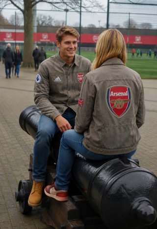 Chaqueta vaquera Arsenal Talla M
