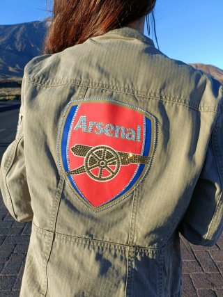 Chaqueta vaquera Arsenal Talla M