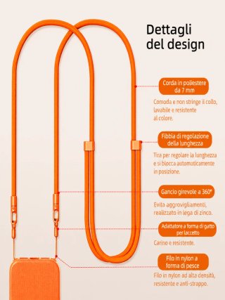 Cordino tracolla universale per smartphone iPhone