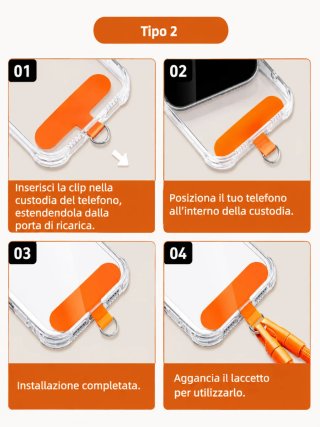 Cordino tracolla universale per smartphone iPhone
