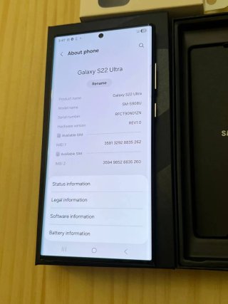 Samsung S22 Ultra 5G 128GB Nero