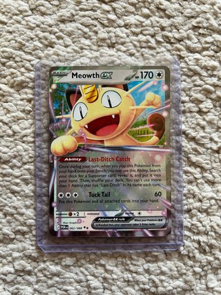 Meowth EX Carta Pokémon 062/088