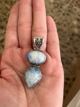 Colgante Plata Ágata Azul