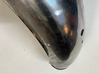 Guardabarros moto cromado