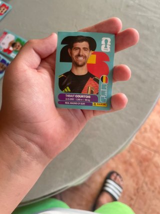 Cromo Mundial Courtois Bélgica Panini