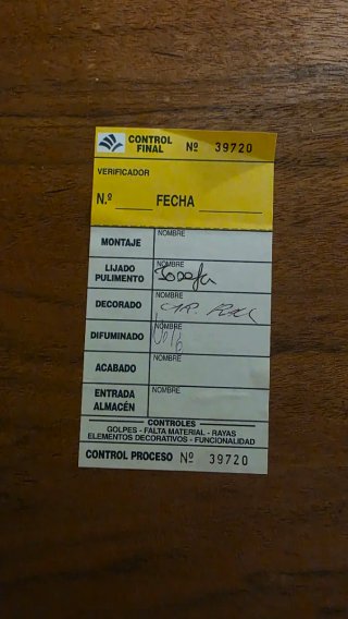 Cabecero de madera nuevo para colchón 135 cm