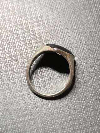 Anillo Corazón Negro Talla 18