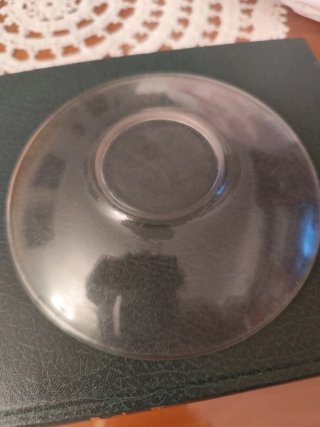 18 Platos de cristal transparentes