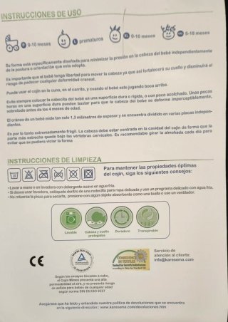 Cojín Mimos para prevención deformidades craneales