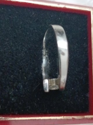 Anillo de compromiso  plata