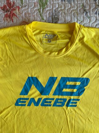 Camiseta padel enebe amarilla azul (T. M)