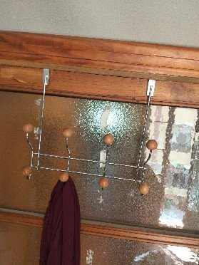 Colgador Puerta/Radiador Metal y Madera