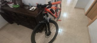 Bicicleta Montaña Talla M Naranja
