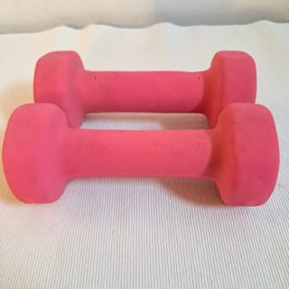 Coppia Manubri Weider 1 kg in Neoprene Rosa