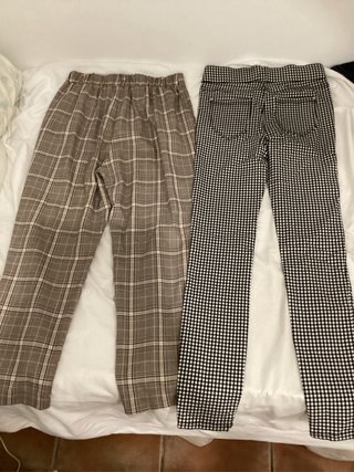 2 pantalones elásticos estampados