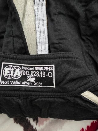 Traje de Rally OMP Negro